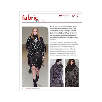 INTERNATIONAL TEXTILE REPORT WINTER 16-17 Miglior Prezzo