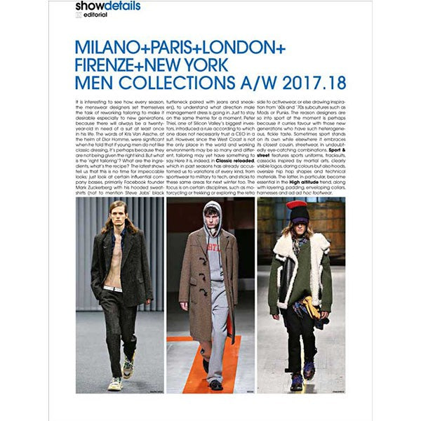 SHOWDETAILS MEN 21 AW 2017 2018 Miglior Prezzo