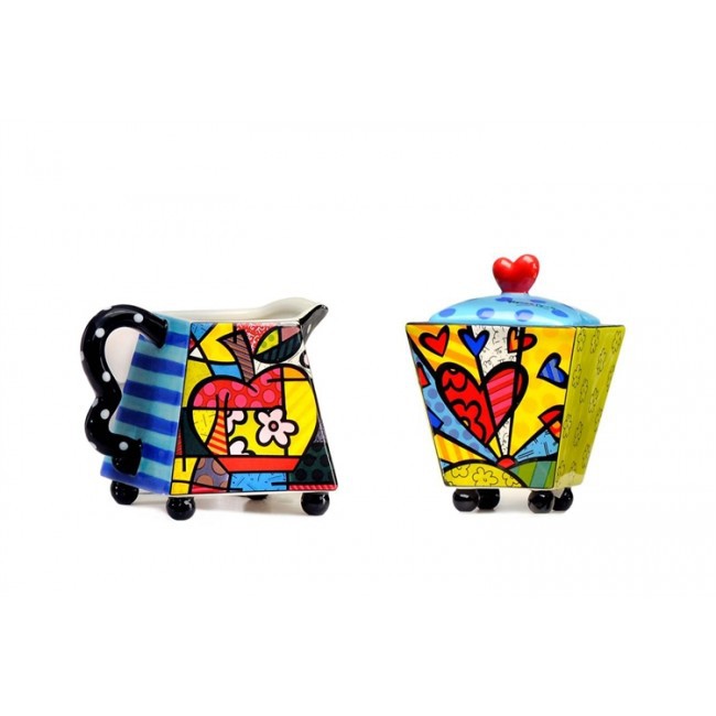 BRITTO SET ZUCCHERIERA E LATTIERA HEART Miglior Prezzo