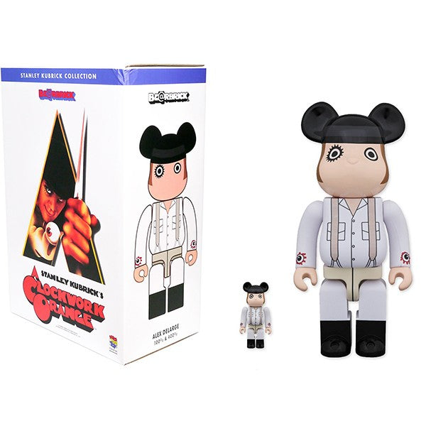 400% & 100% Bearbrick A CLOCKWORK ORANGE ALEX Miglior Prezzo