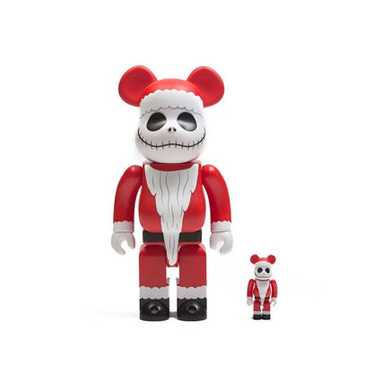 400% & 100% Bearbrick THE NIGHTMARE BEFORE CHRISTMAS SANTA JACK Miglior Prezzo