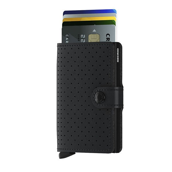 SECRID MINI WALLET PERFORATED BLACK Miglior Prezzo