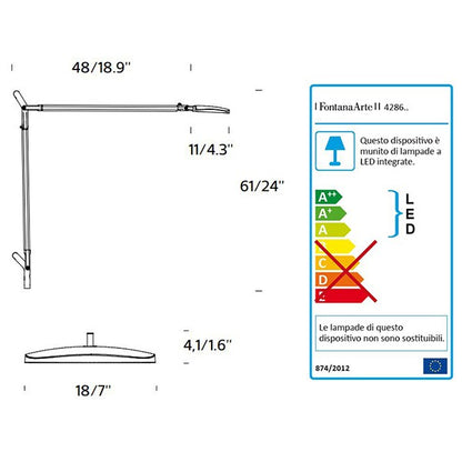 FONTANA ARTE VOLEE LED Miglior Prezzo