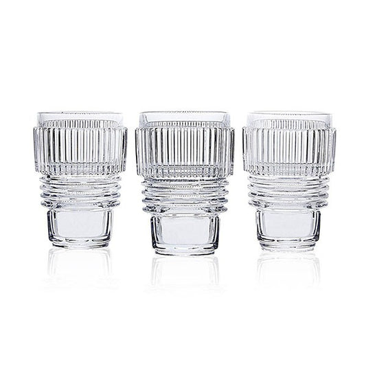 SELETTI MACHINE COLLECTION DRINKING GLASS BIG SET OF 3 Miglior Prezzo