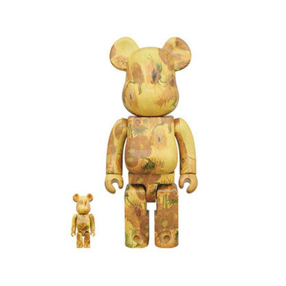 400% & 100% BEARBRICK VAN GOGH SUNFLOWERS Miglior Prezzo