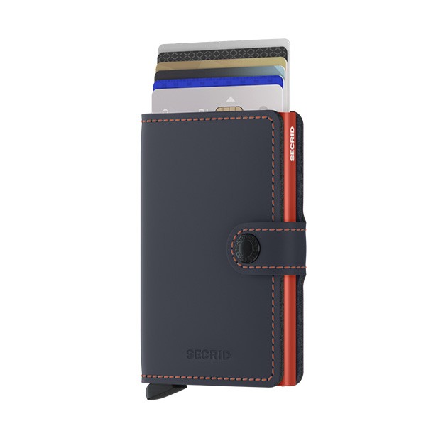 SECRID MINI WALLET MATTE BLUE & ORANGE Miglior Prezzo