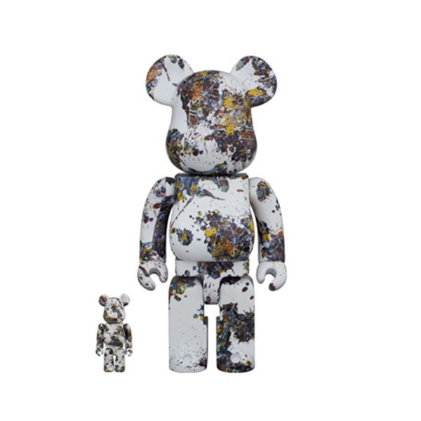 400% & 100% BEARBRICK JACKSON POLLOCK SPLASH Miglior Prezzo