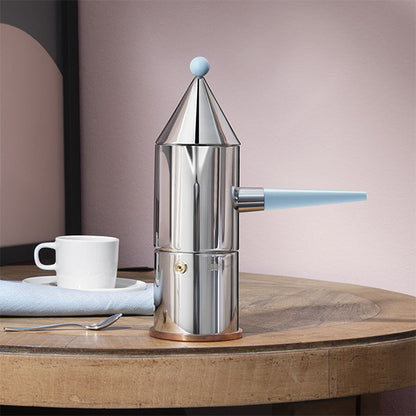 ALESSI 100 CAFFETTIERA ESPRESSO La conica manico lungo Aldo Rossi Miglior Prezzo