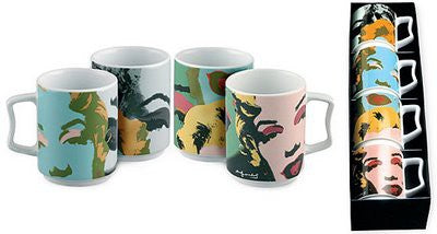 SET 4 MUG ANDY WARHOL SERIE MARILYN MONROE ROSENTHAL Miglior Prezzo