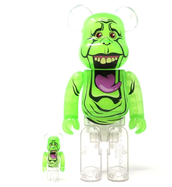 400% & 100% BEARBRICK GHOSTBUSTERS SLIMER