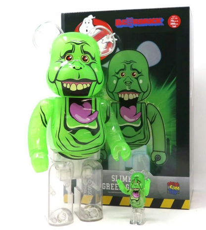 400% & 100% BEARBRICK GHOSTBUSTERS SLIMER 1