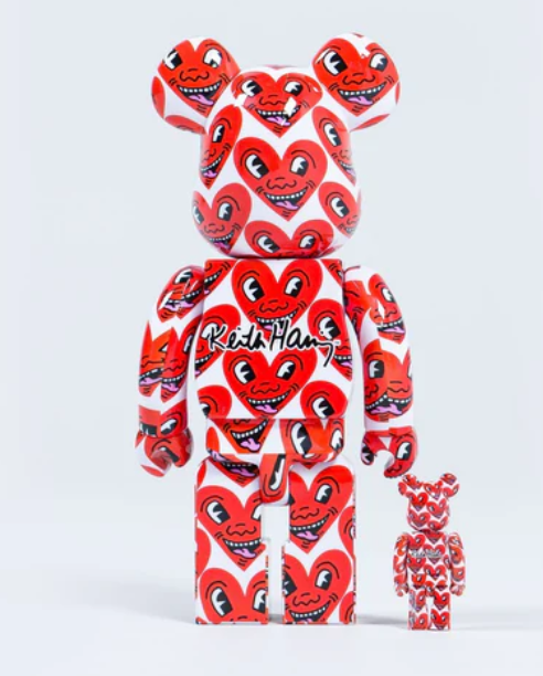 400% & 100% BEARBRICK KEITH HARING 6 2