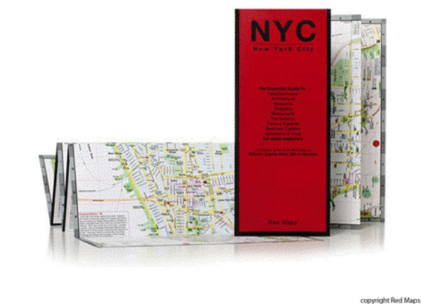 MAPPA NEW YORK CITY RED MAP Miglior Prezzo