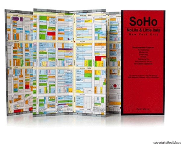 MAPPA SOHO / NOLITA RED MAP Miglior Prezzo