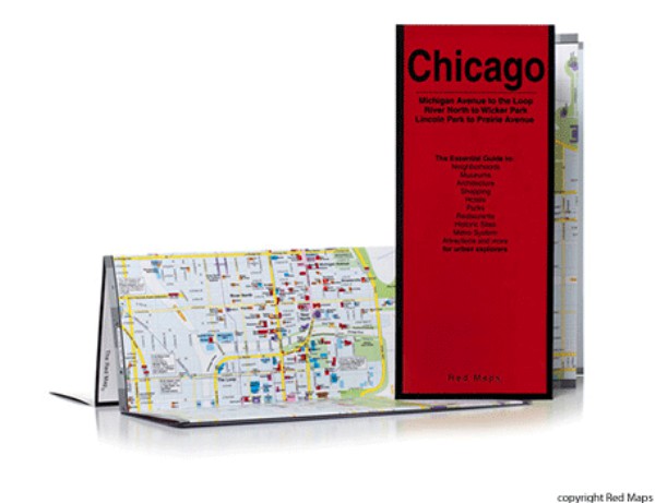 MAPPA CHICAGO RED MAP Miglior Prezzo