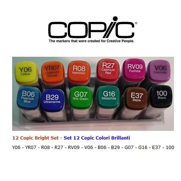 Copic Markers Set 12 Pennarelli Miglior Prezzo