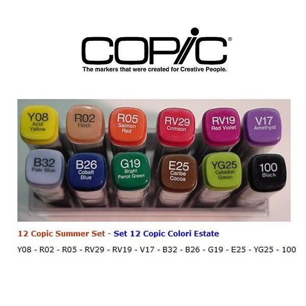 Copic Markers Set 12 Pennarelli Miglior Prezzo