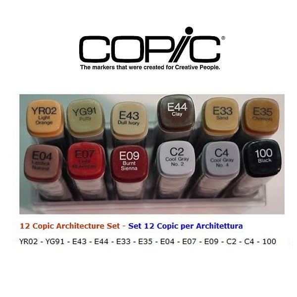 Copic Markers Set 12 Pennarelli Miglior Prezzo