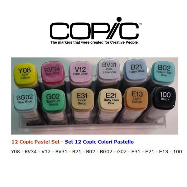 Copic Markers Set 12 Pennarelli Miglior Prezzo