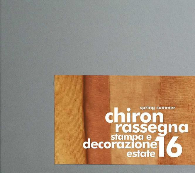 CHIRON RASSEGNA STAMPA S-S 2016 Miglior Prezzo