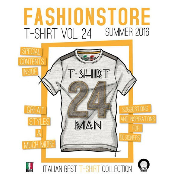 Fashionstore - T-Shirt Man Vol. 24 incl. DVD S/S 2016 Miglior Prezzo