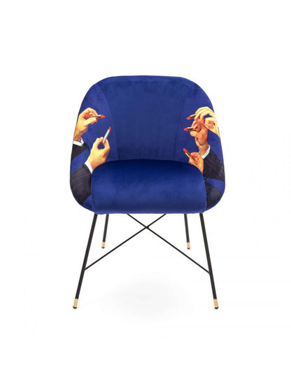 SELETTI PADDED CHAIRS LIPSTICKS BLU