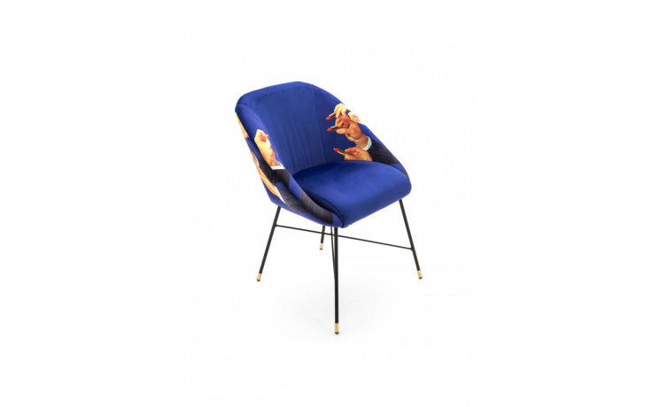 SELETTI PADDED CHAIRS LIPSTICKS BLU