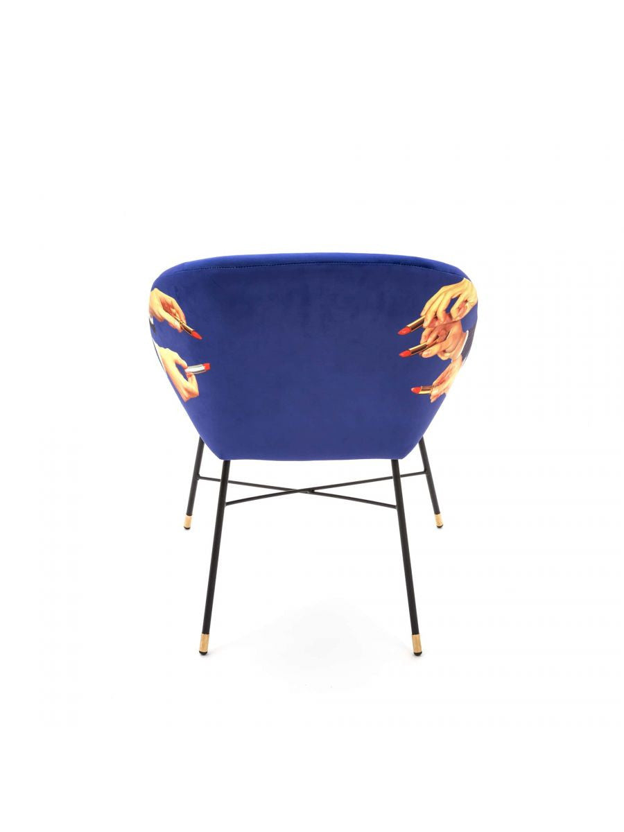 SELETTI PADDED CHAIRS LIPSTICKS BLU