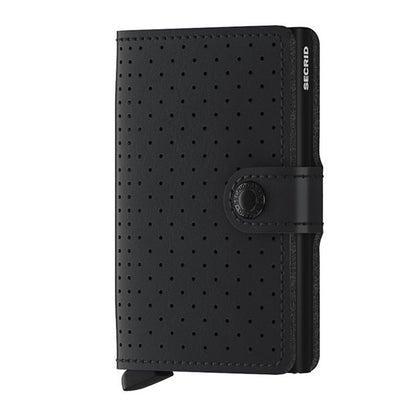 SECRID MINI WALLET PERFORATED BLACK Miglior Prezzo