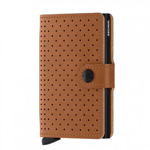 SECRID MINI WALLET PERFORATED COGNAC Miglior Prezzo