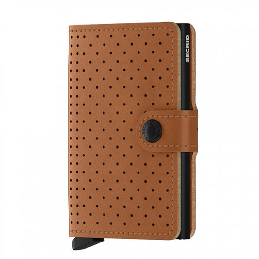 SECRID MINI WALLET PERFORATED COGNAC Miglior Prezzo