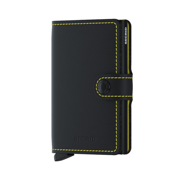 SECRID MINI WALLET MATTE BLACK & YELLOW Miglior Prezzo