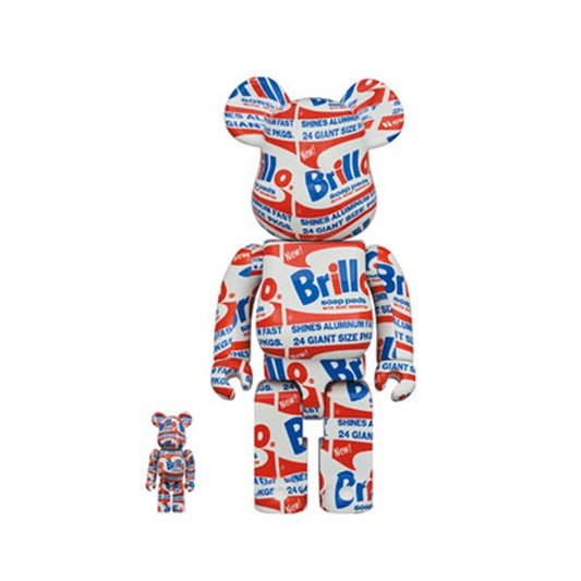 400% & 100% BEARBRICK ANDY WARHOL BRILLO Miglior Prezzo