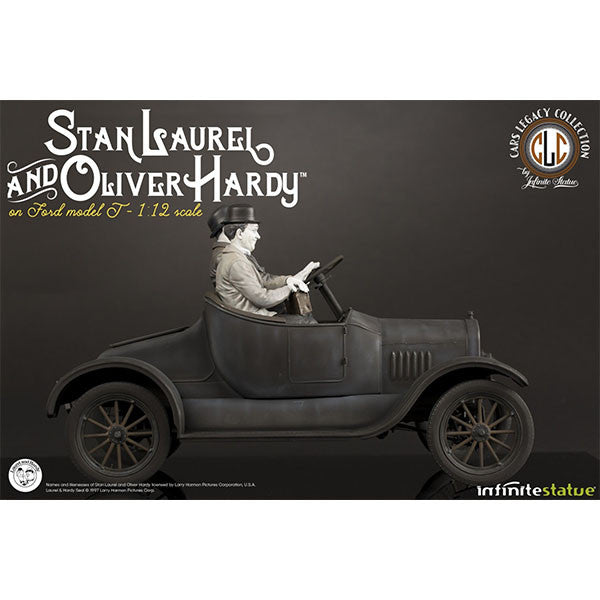 INFINITE STATUE LAUREL & HARDY ON FORD MODEL T 1:12 SCALE