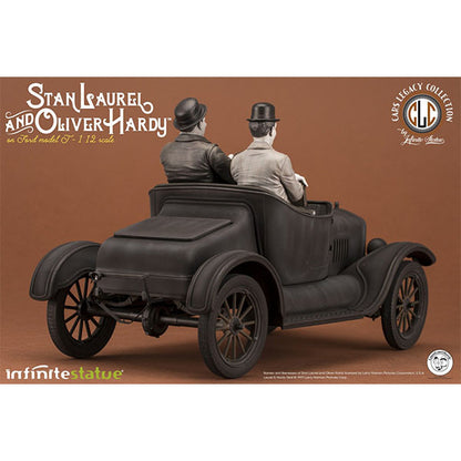 INFINITE STATUE LAUREL & HARDY ON FORD MODEL T 1:12 SCALE