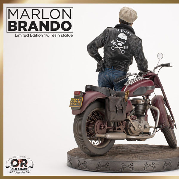 INFINITE STATUE MARLON BRANDO WITH BIKE OLD&RARE 1:6 RESIN