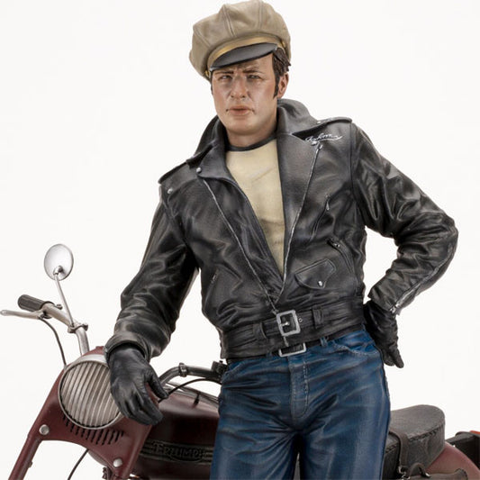 INFINITE STATUE MARLON BRANDO WITH BIKE OLD&RARE 1:6 RESIN