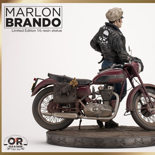 INFINITE STATUE MARLON BRANDO WITH BIKE OLD&RARE 1:6 RESIN