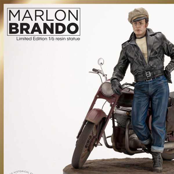 INFINITE STATUE MARLON BRANDO WITH BIKE OLD&RARE 1:6 RESIN