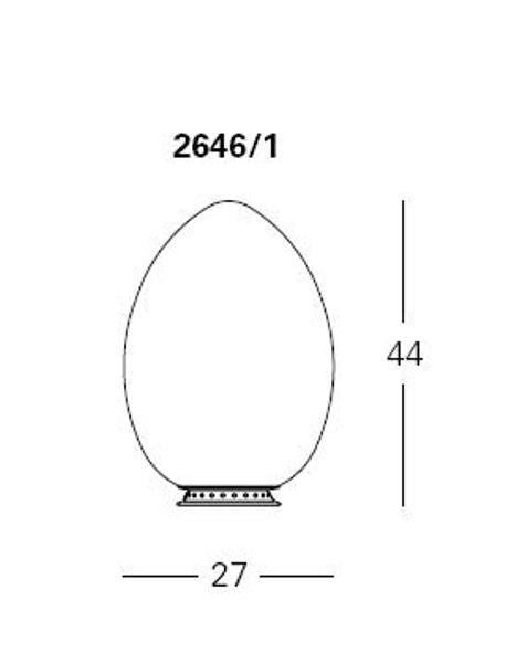 LAMPADA UOVO 27X44 FONTANA ARTE Miglior Prezzo