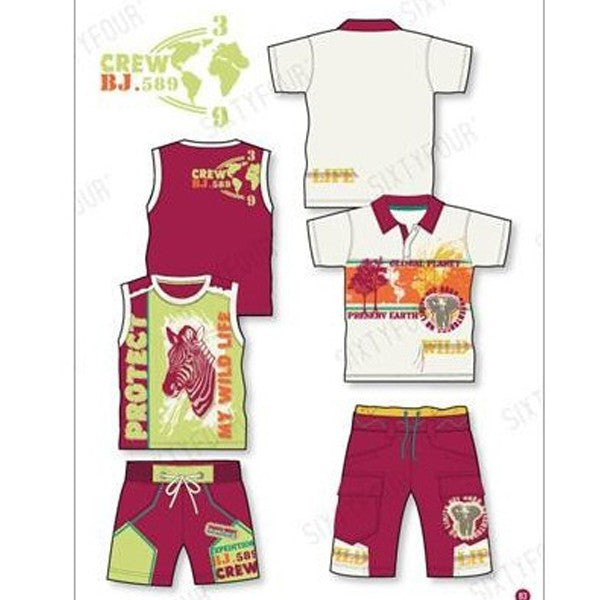 STYLE DRIVE MAGAZINE JERSEY SET 2 - BOY Miglior Prezzo